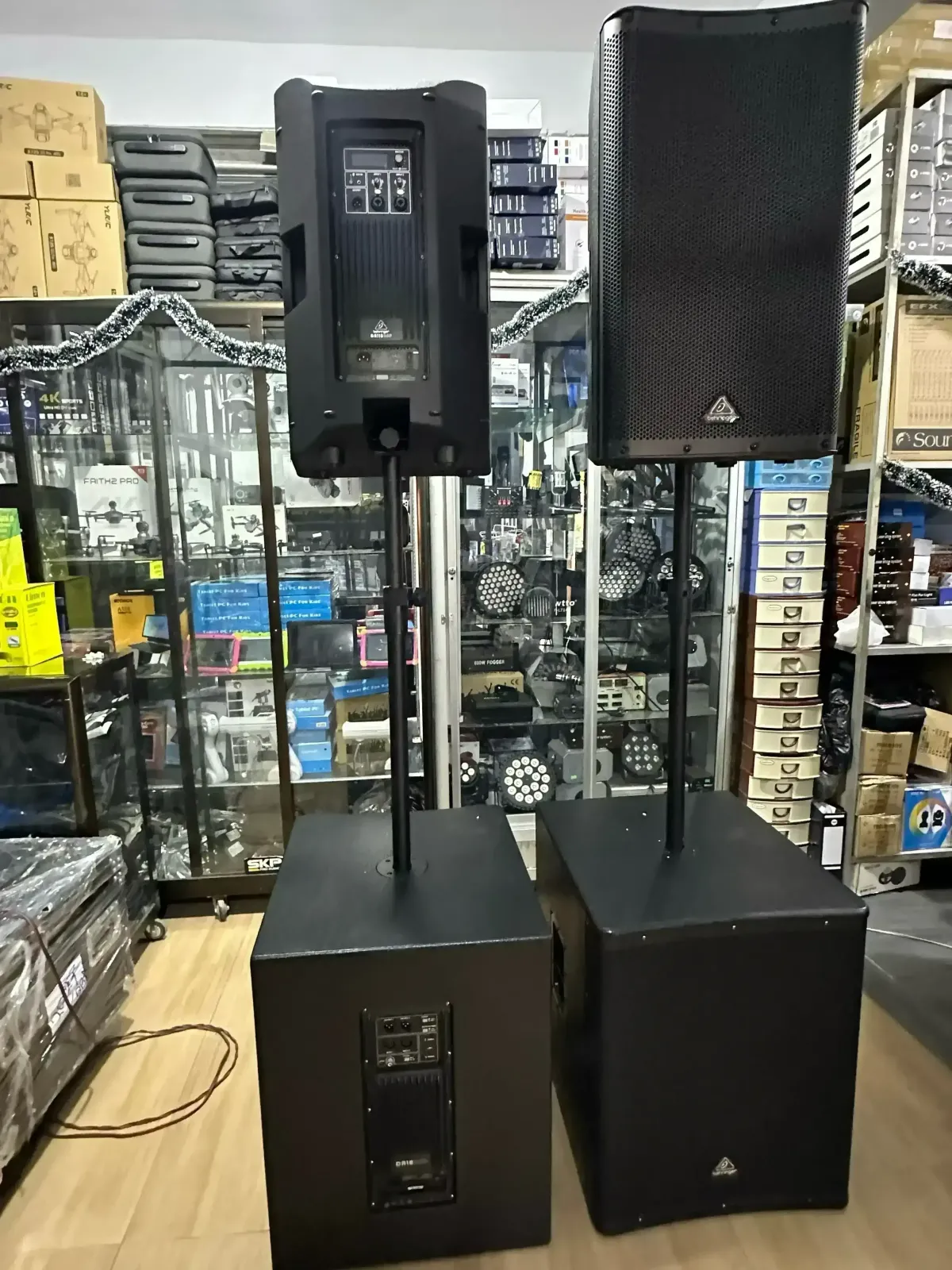 COLUMNAS BEHRINGER DR115DSP -DR18SUB