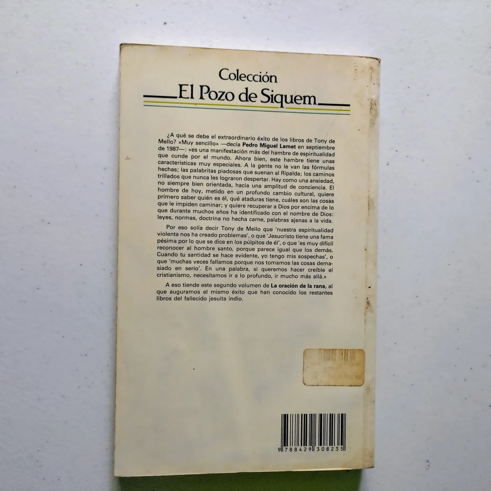 La oración de la rana, Anthony de Mello, usado  2