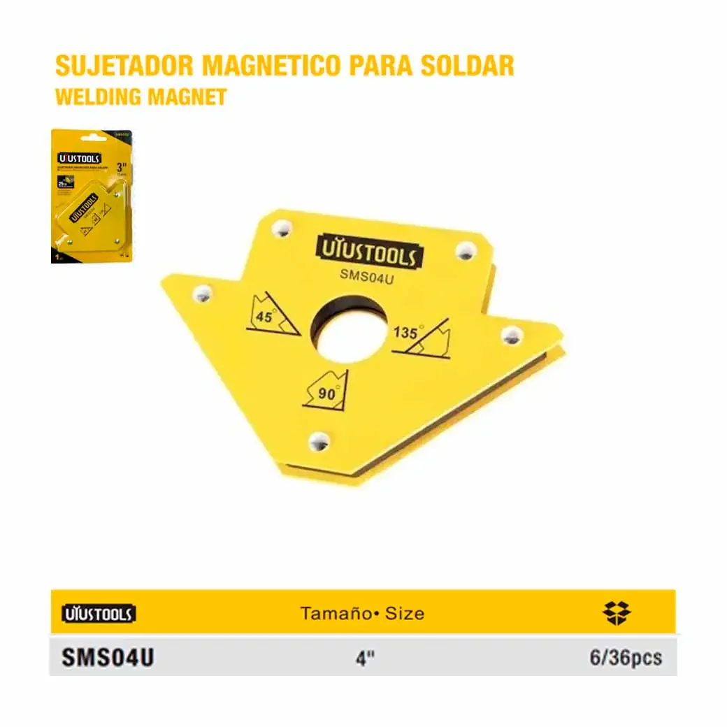 ESCUADRA MAGNETICA UYUST 4" 45 LB