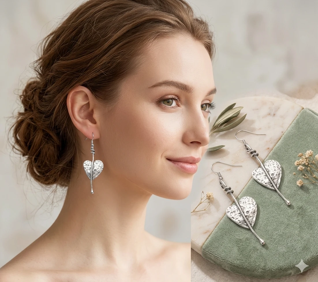 Aretes corazón 