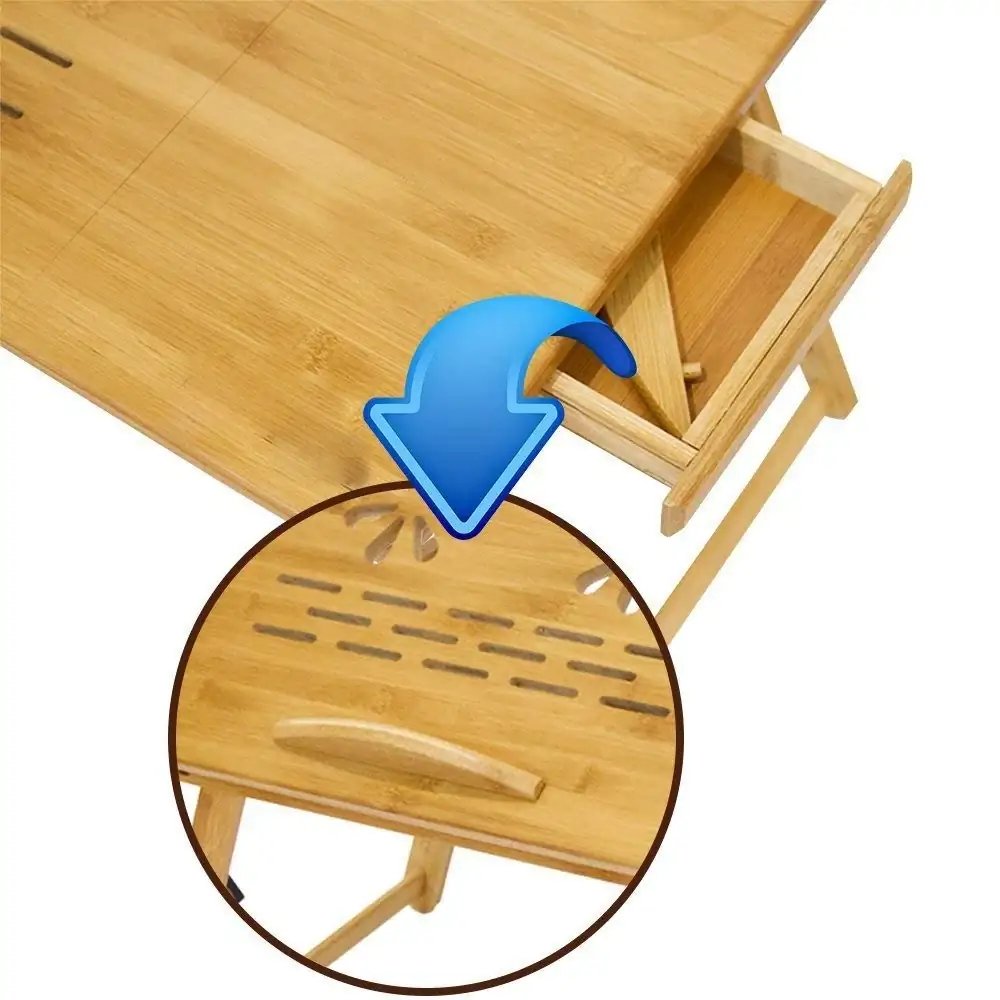 Mesa De Bambú Portátil Para Laptop  3