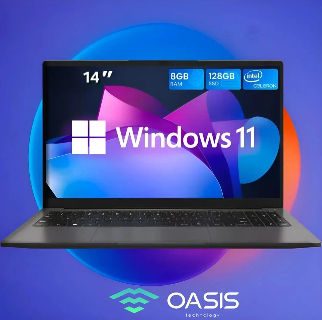 NOTEBOOK OASIS INTEL CELERON 14" 128SSD 8RAM WINDOWS 11