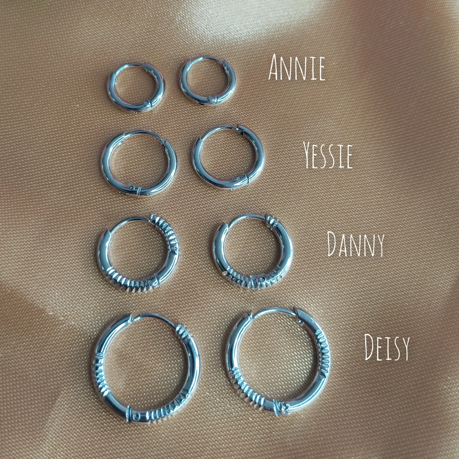 MINI HOOPS CLIP SILVER LISO ANNIE 2