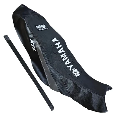TP XTZ 150 Forro Tapizado Cold Line negro / gris / letrero en medio DW