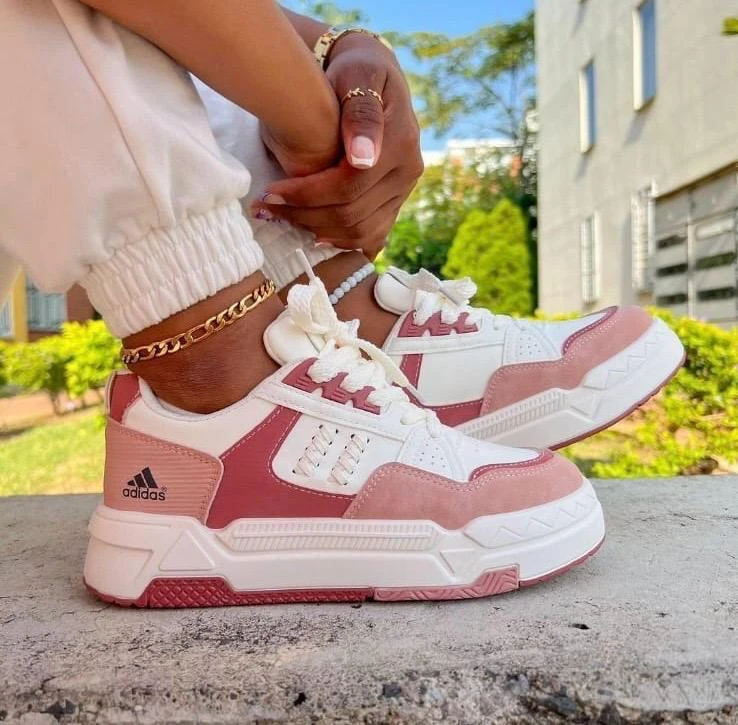 Tenis Dama Rosa y Verde