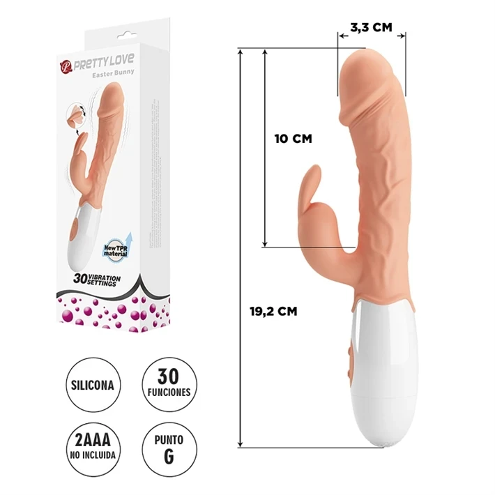 Vibrador con estimulacion de clitoris
