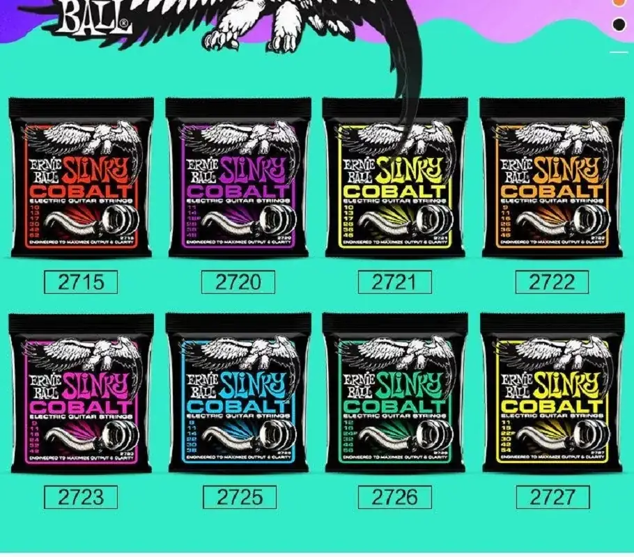 Ernie Ball-cuerdas de guitarra eléctrica de cobalto 4