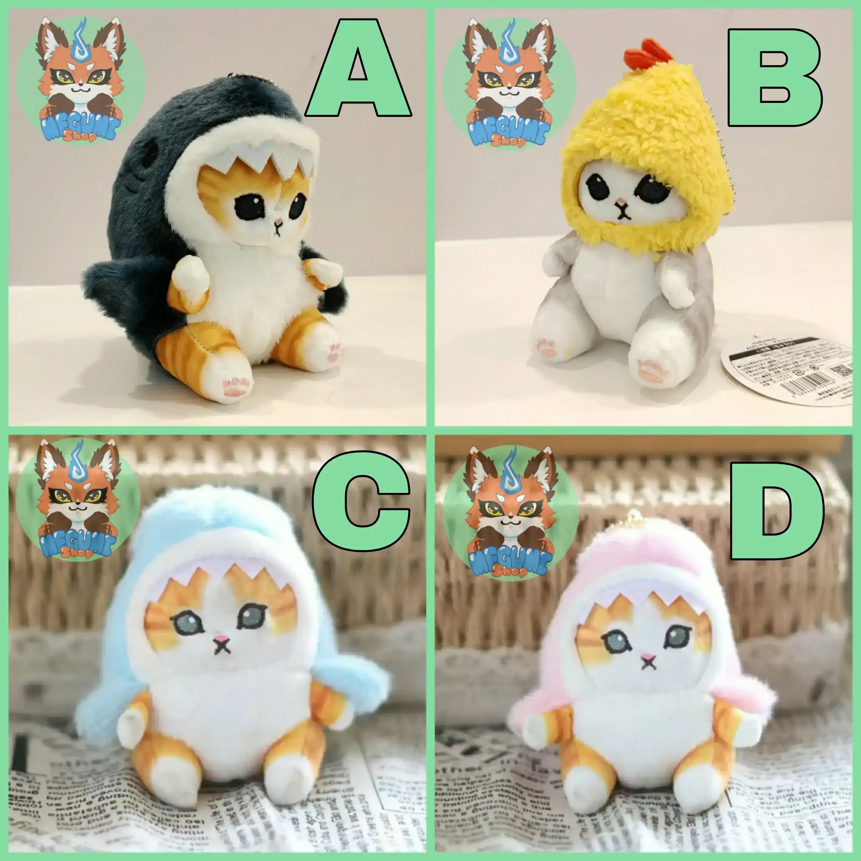 Gato Tiburón Peluche 2