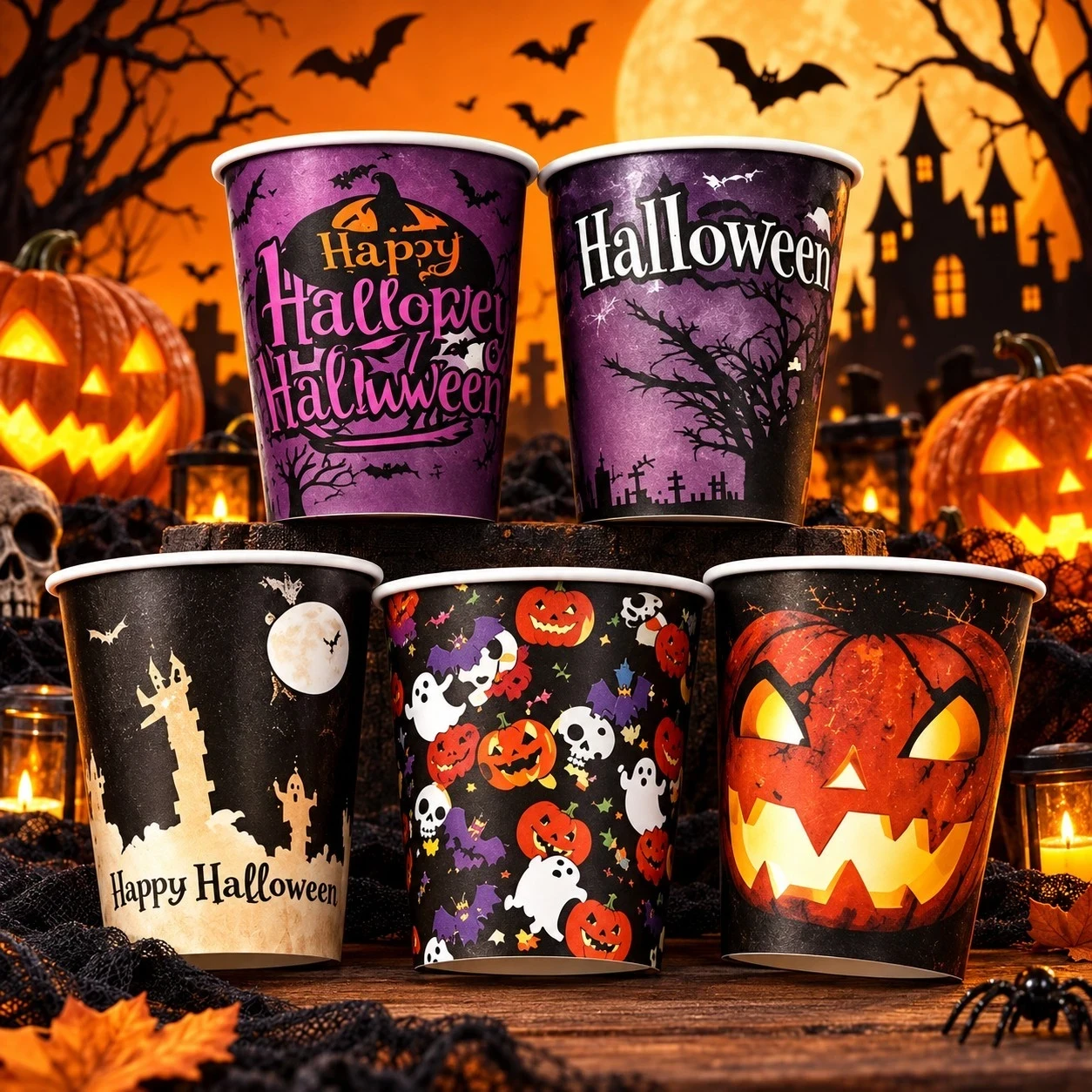 10 PIEZAS | VASO HALLOWEN 