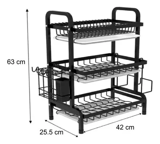 Escurridor Secador De 3 Niveles Platos Loza Secador 2