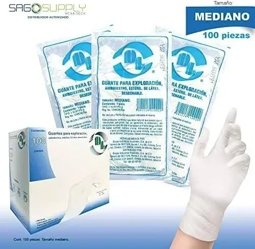 Guante esteril de latex