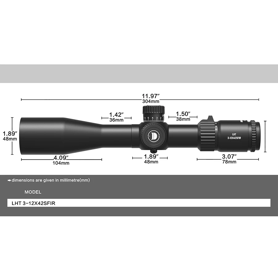 MIRA TELESCÓPICA LHT 3-12X42SFIR 5