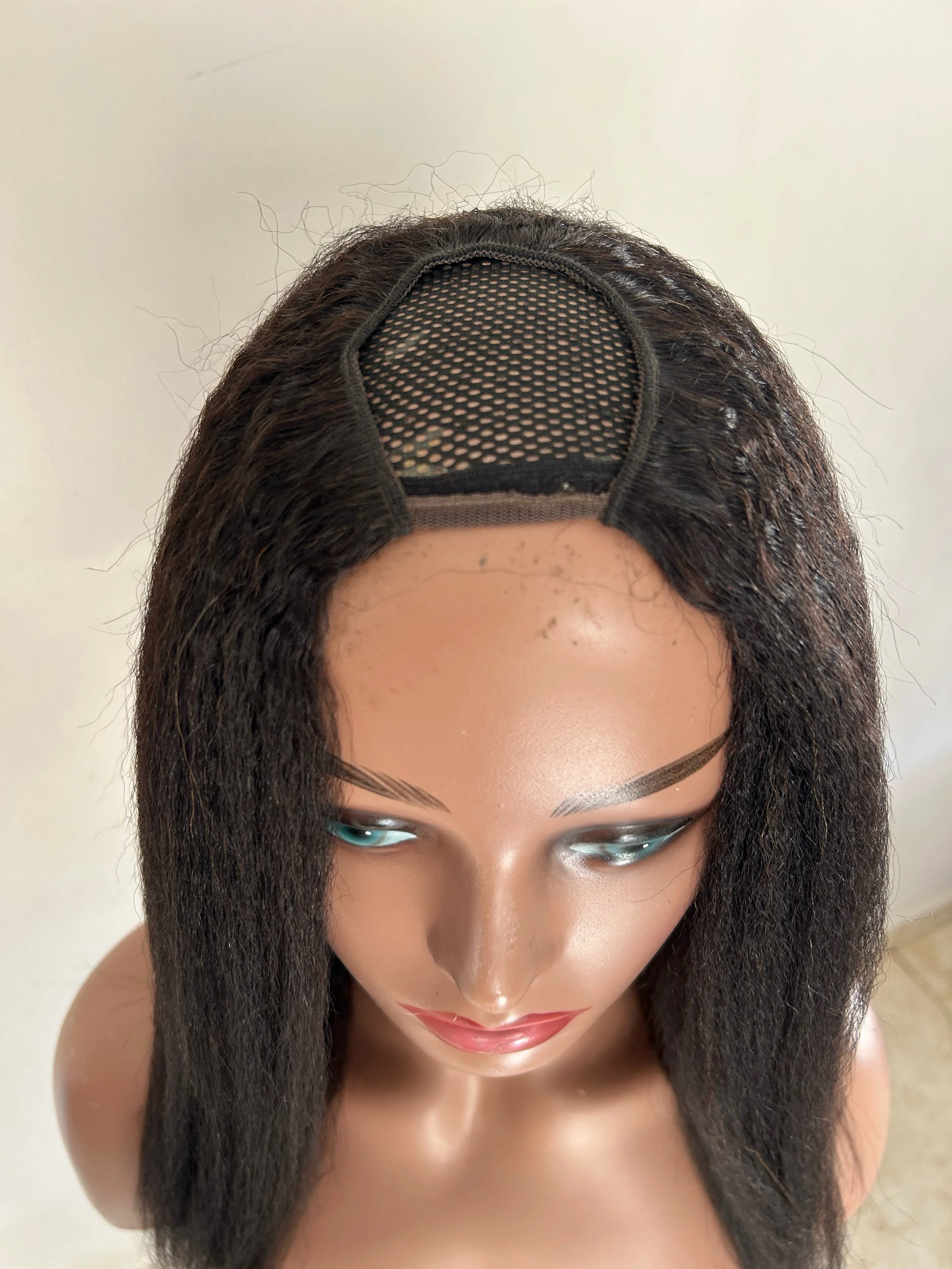 Peluca en U cabello yaki 16” 2