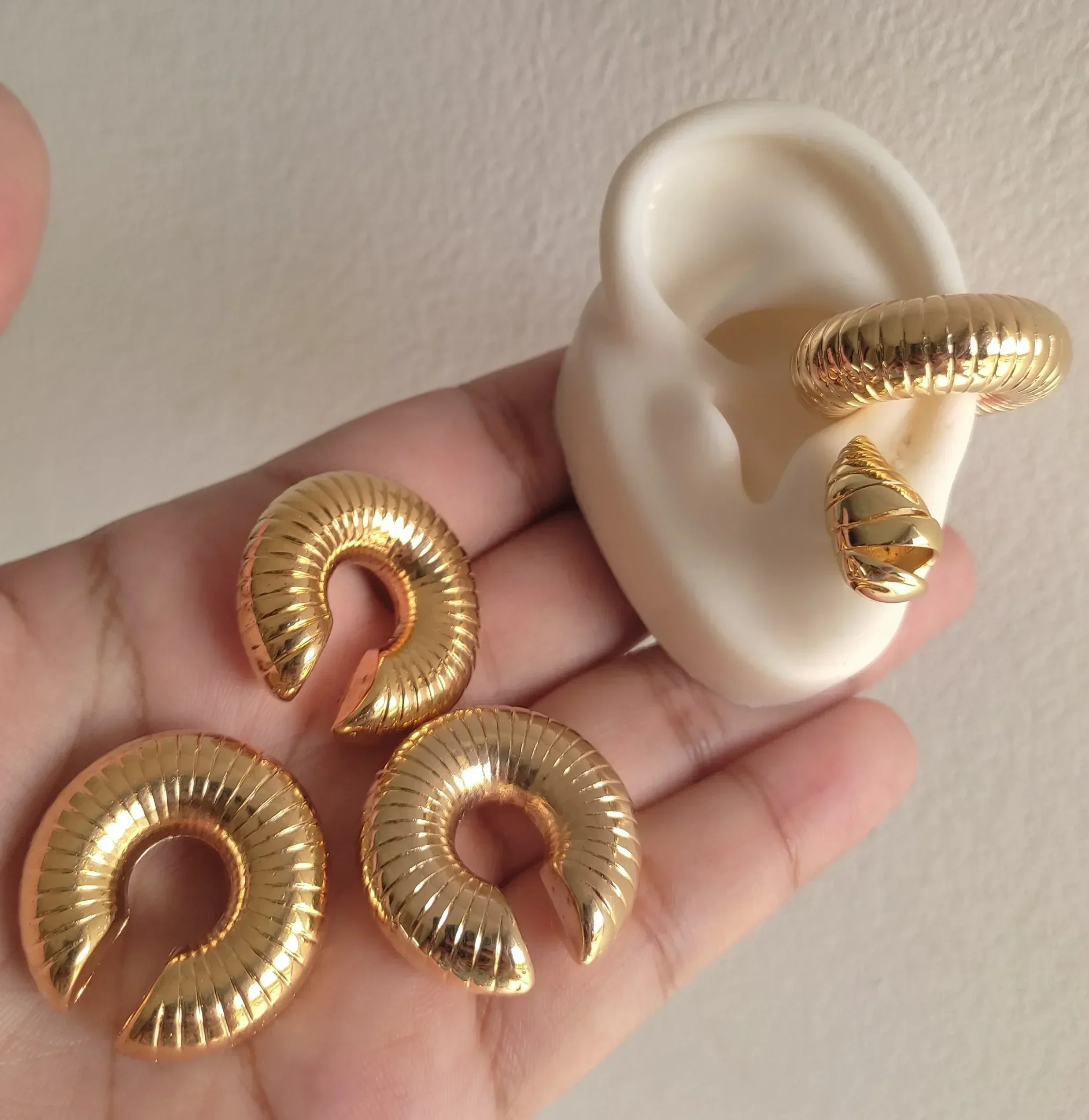 EARCUFF MAXI CHUNKY CARACOL 