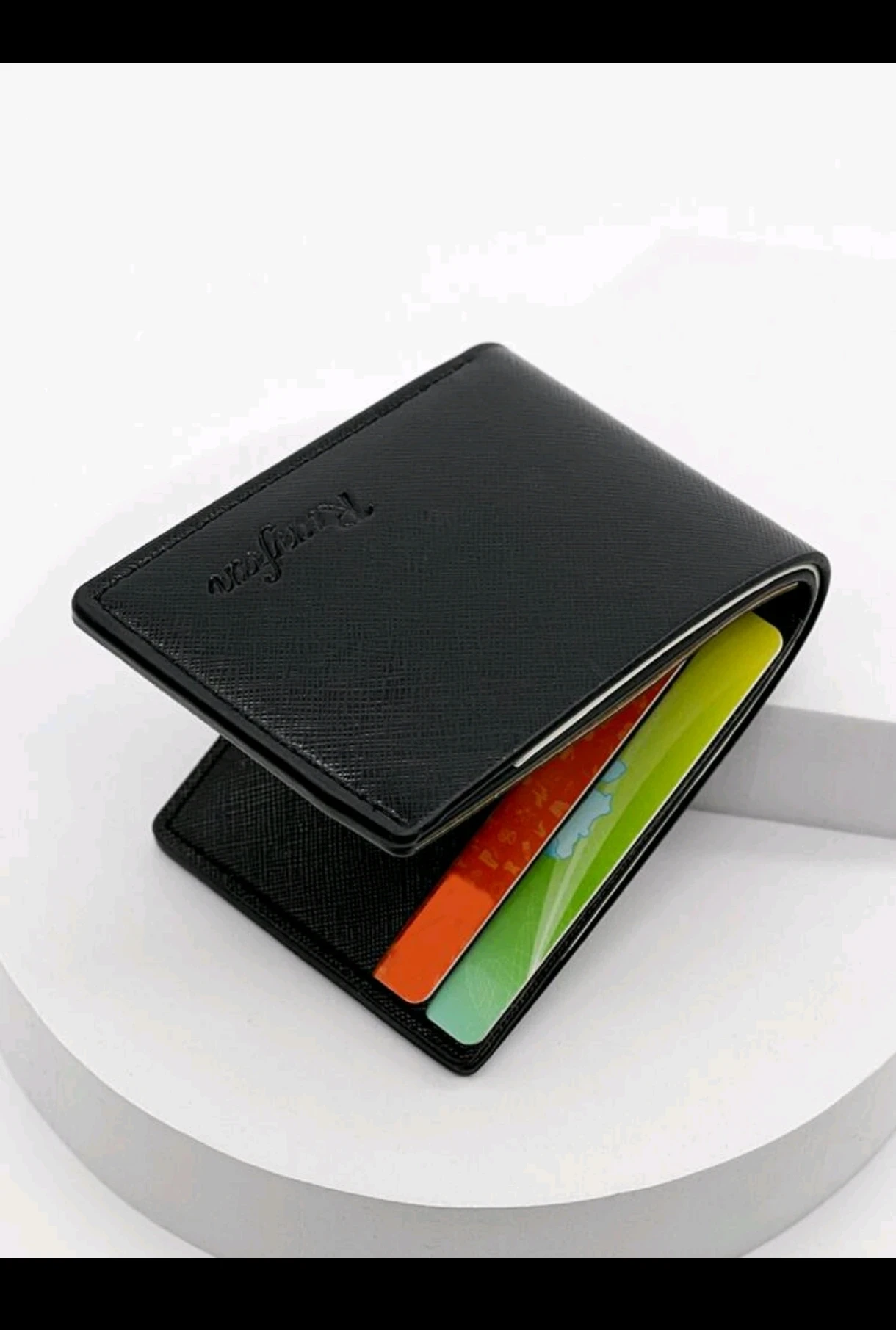 Billetera Mini Slim para Caballero - Poliuretano Premium Texturizado 3