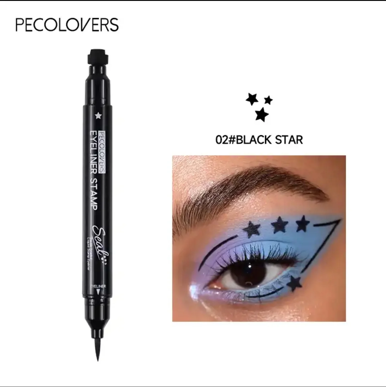 Delineador Negro ESTAMPADOS,  Punta Fieltro ✨ 4