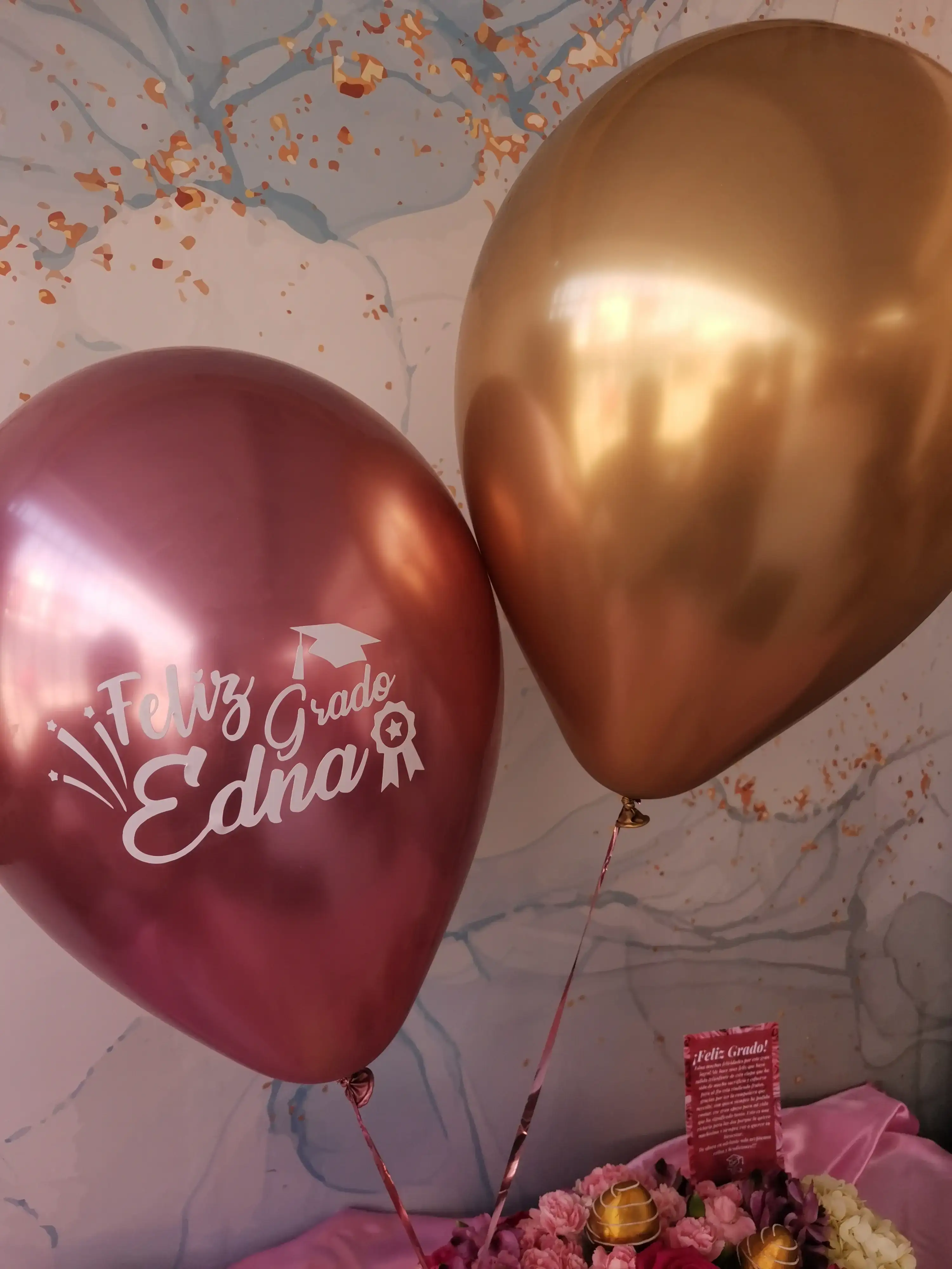 Dúo de Globos uno personalizado  2