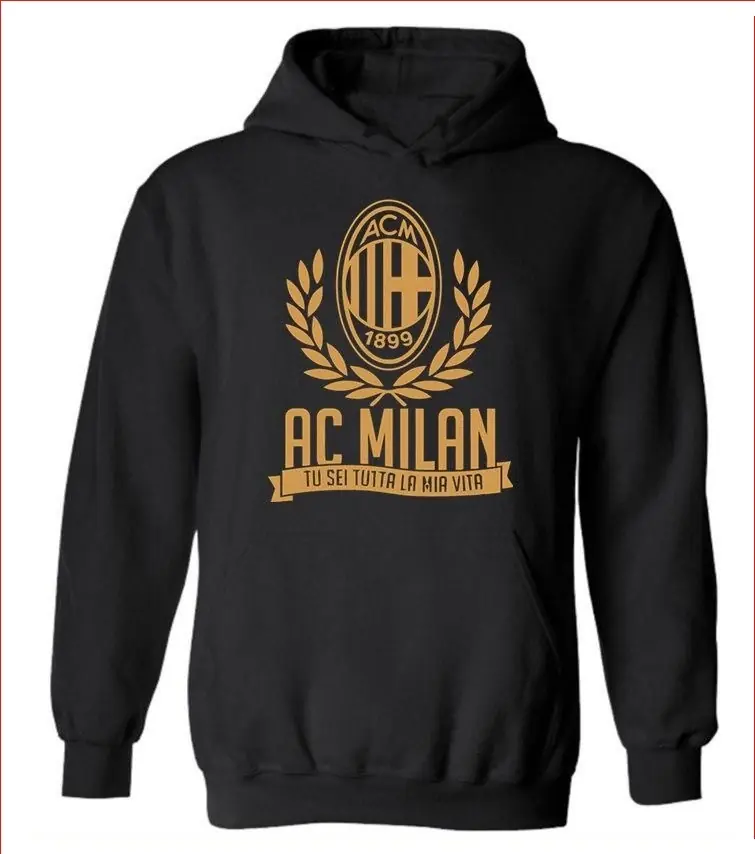 POLERA CON CAPUCHA DE AC. MILAN