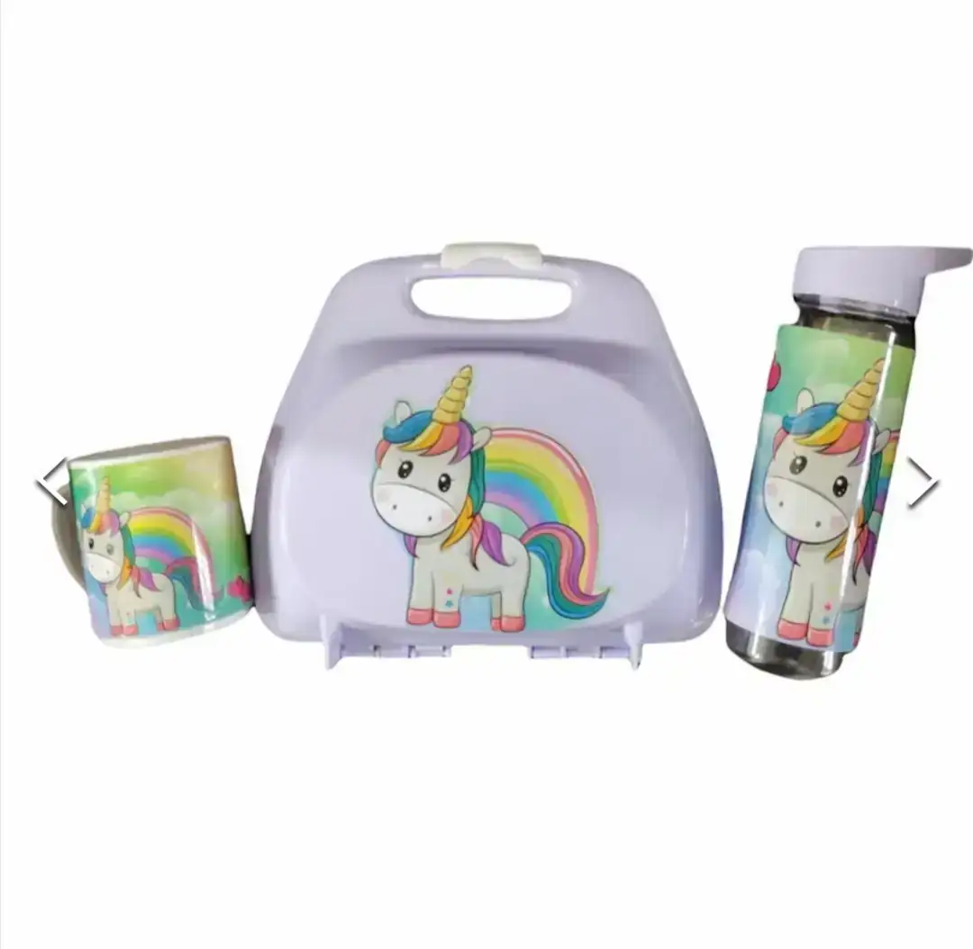 Set full Lunchera  Lunchera + Taza + Botella pico 750cc 4