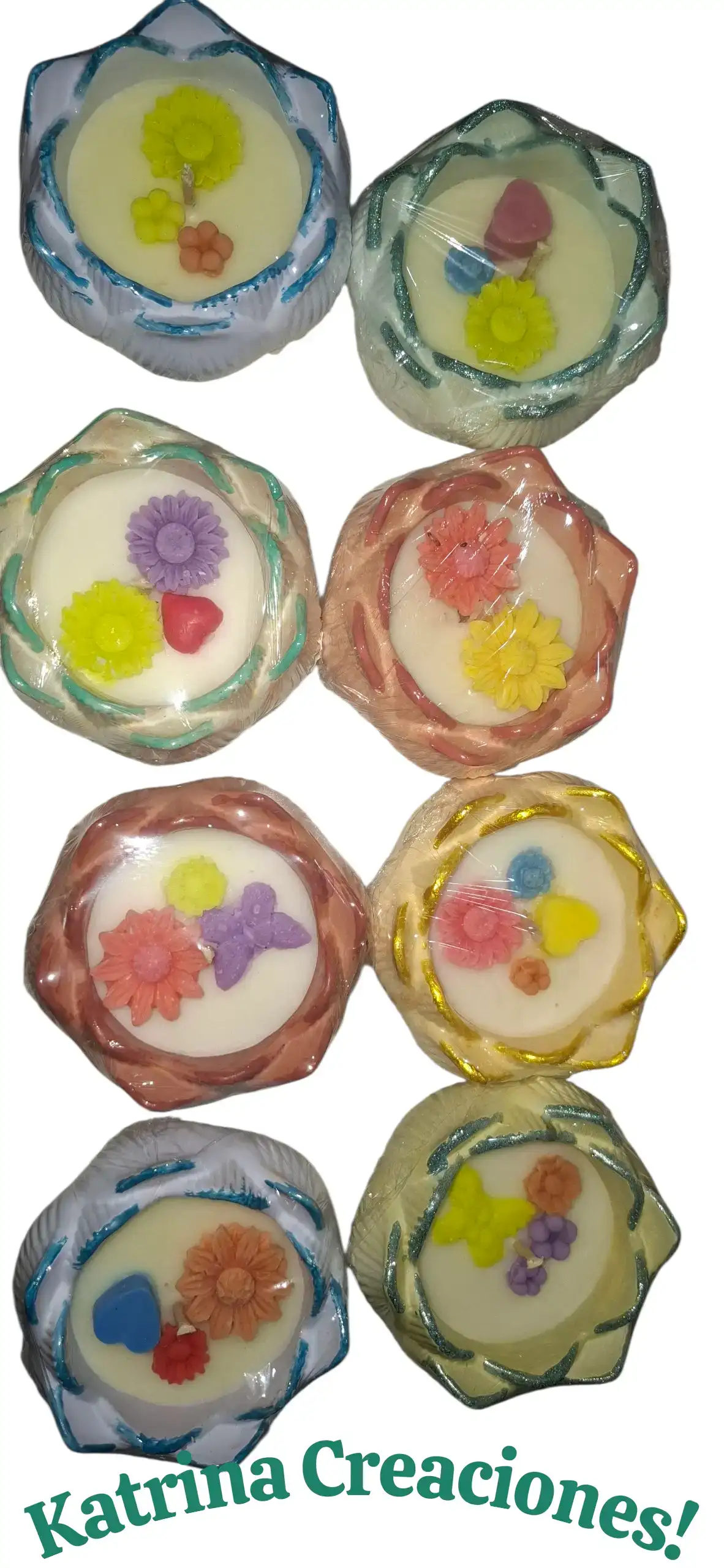 Kits vela de soja o coco en recipiente loto de yeso
