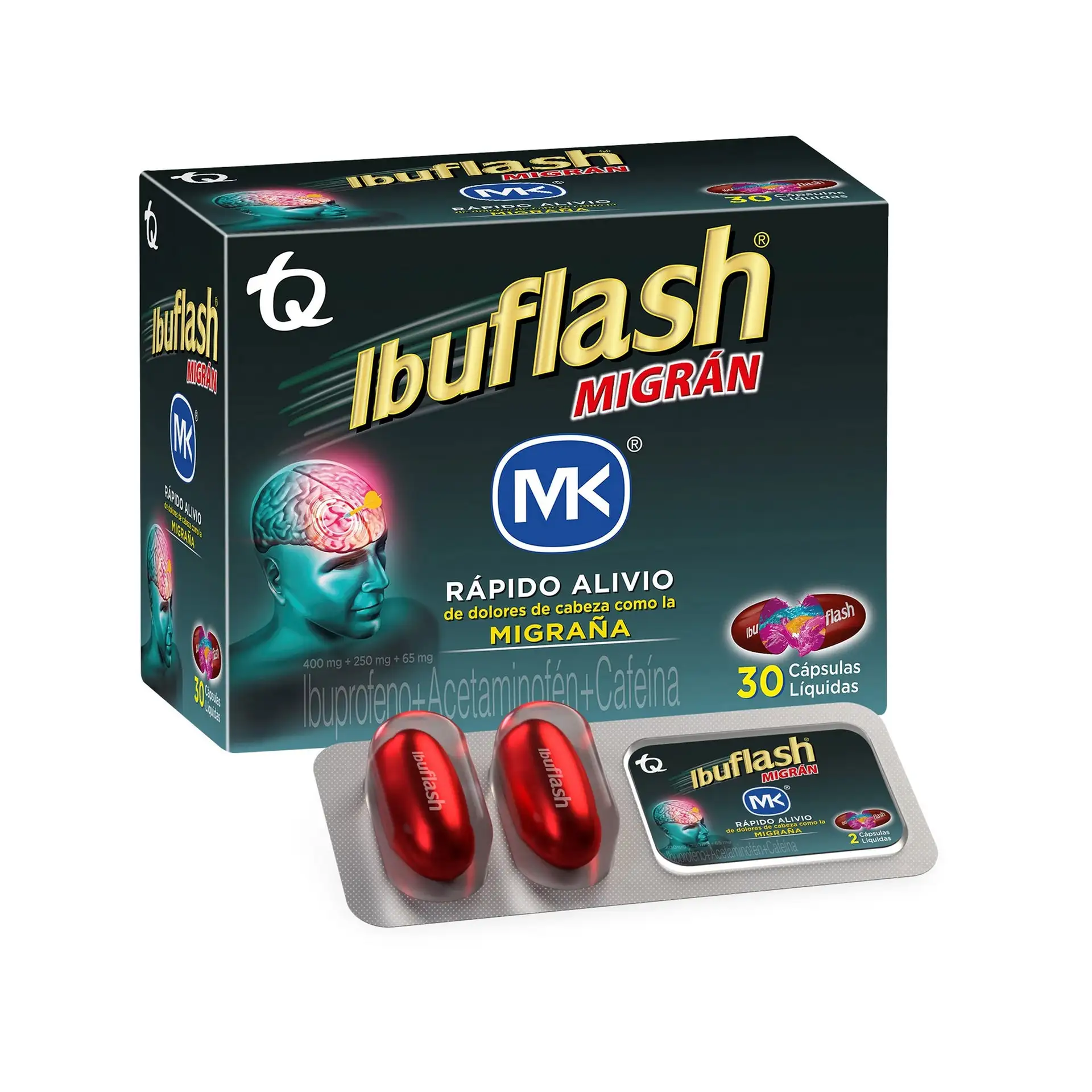 IBUFLASH MIGRAÑA X 30 CAPS 