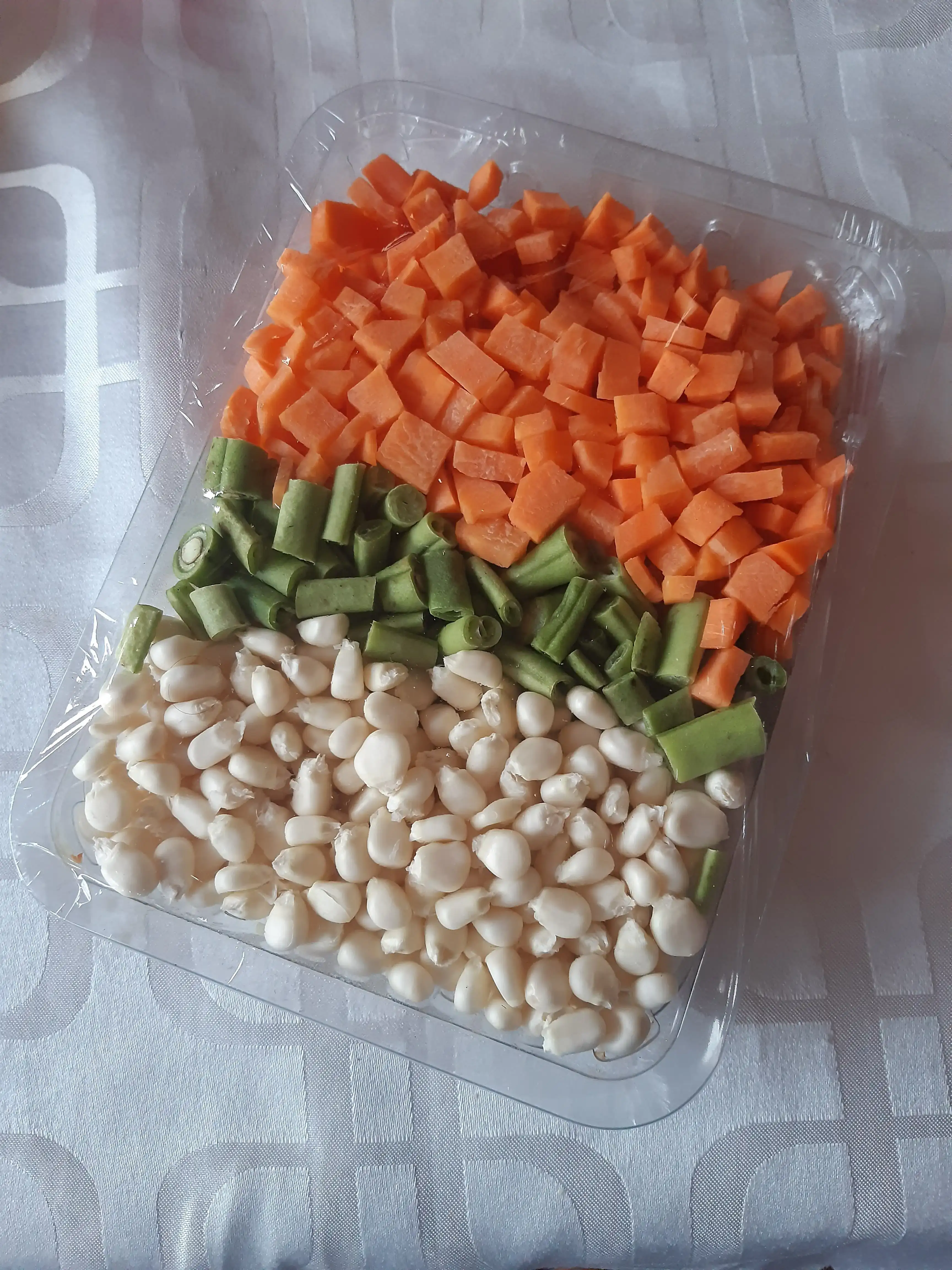 Bandeja vainita zanahorira choclo 