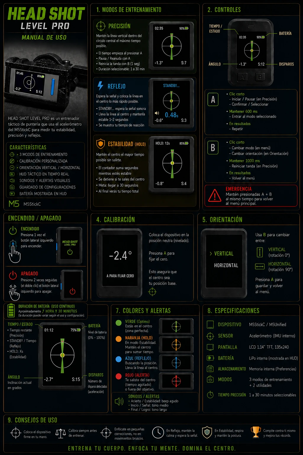 Head shot level pro 6
