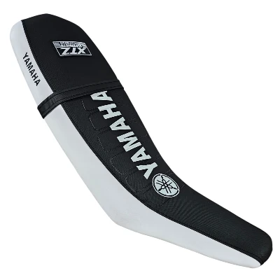 TP XTZ 125 Forro Tapizado super moto negro / blanco letrero en medio DW
