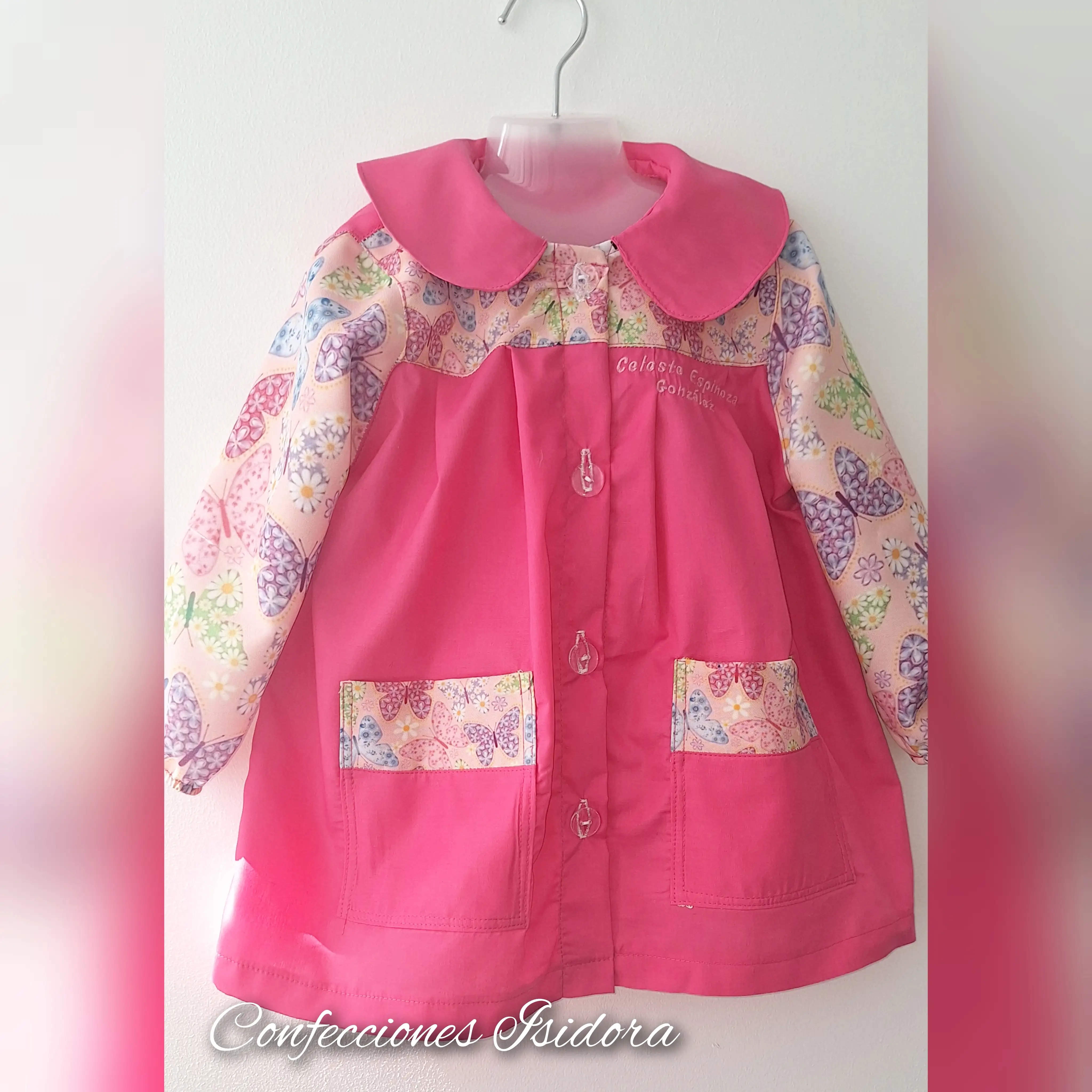 Delantal recogido , niña 