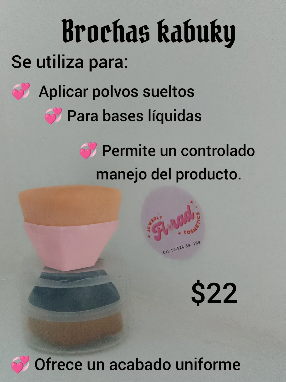Brochas kabuky abanico