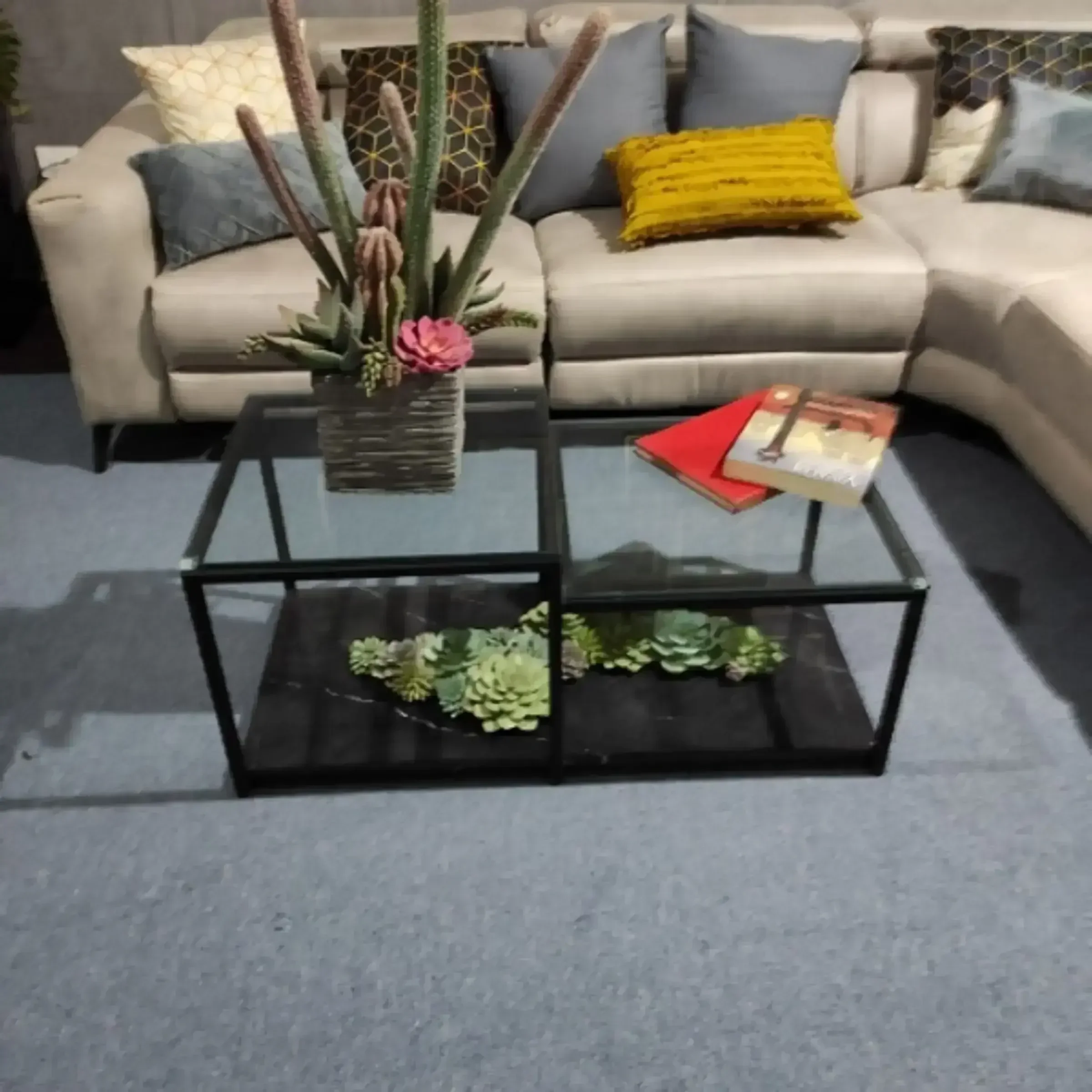 Mesa Vega con cristal 1.00 x 50  2