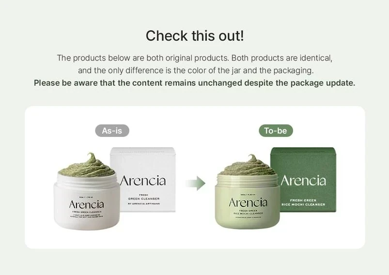 Arencia fresh green rice mochi cleanser. 120 gr. ☺️ 5