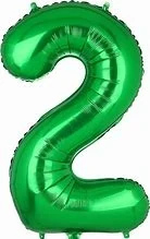 GLOBO NUMERO 40CM VERDE  2