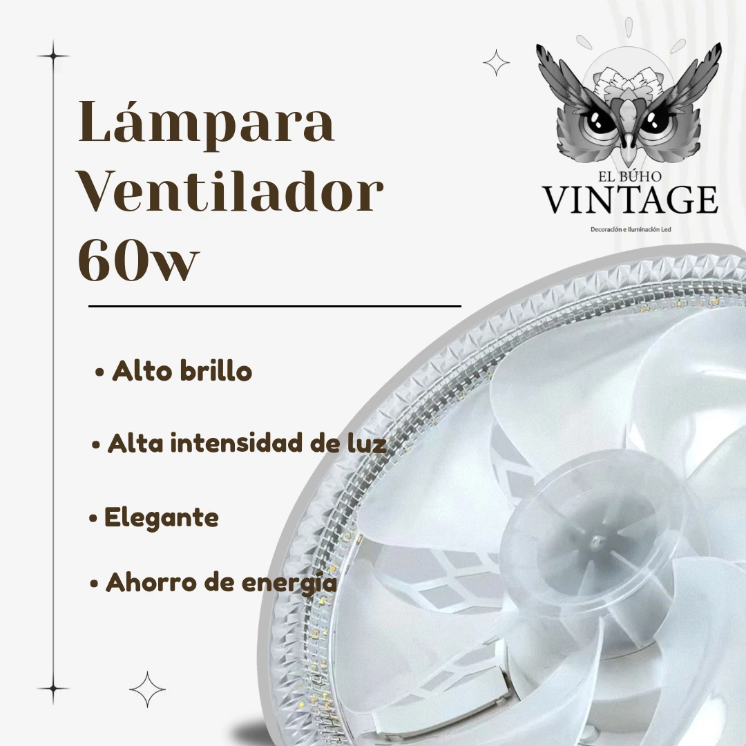 Foco Ventilador LED 60w
