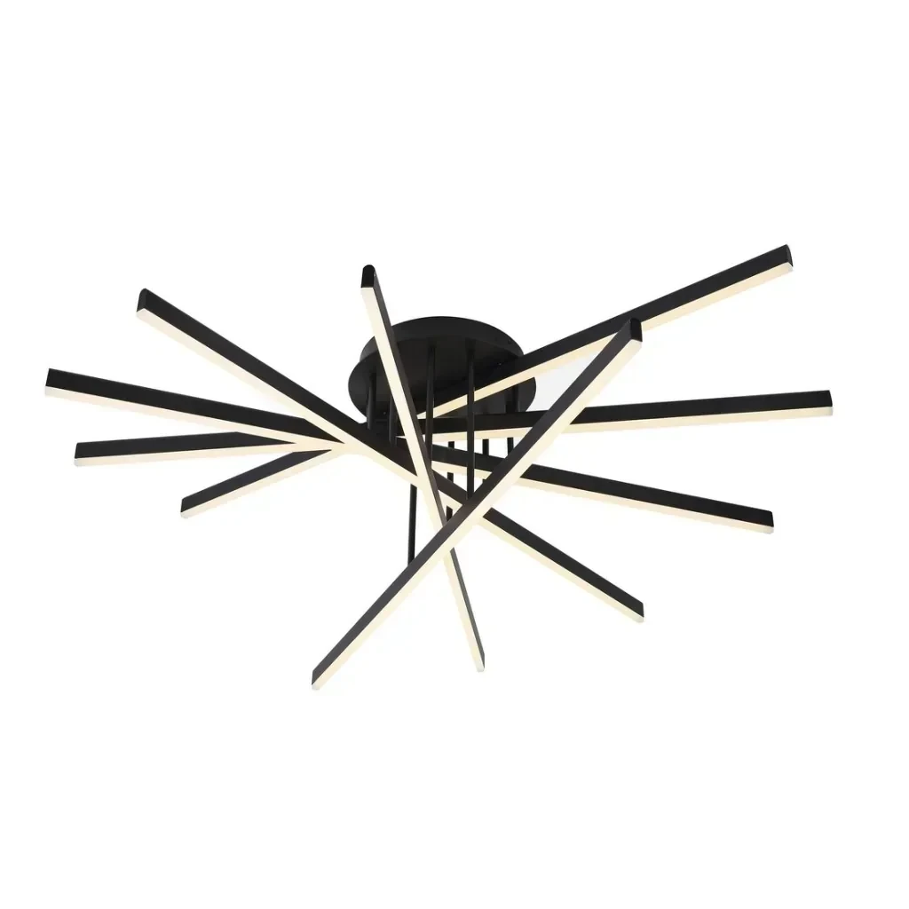 LAMPARA TECHO LED 6 LUCES 96W LUZ CALIDA/3000K 2