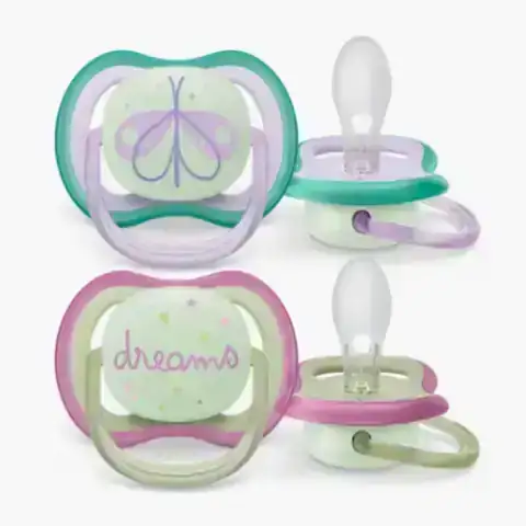AVENT 0 A 6 Meses CHUPETE ULTRA AIR DECO NIGHTIME 0-6M NENA X2 
