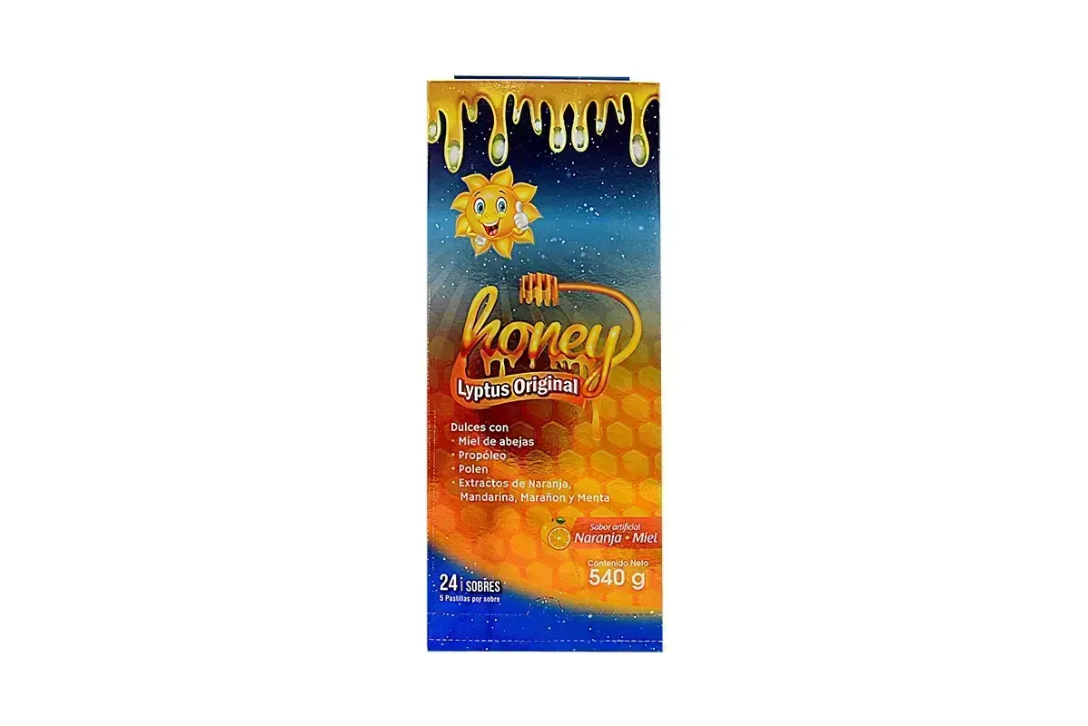 HONEY LYPTUS TBL NARANJA MIEL X 24