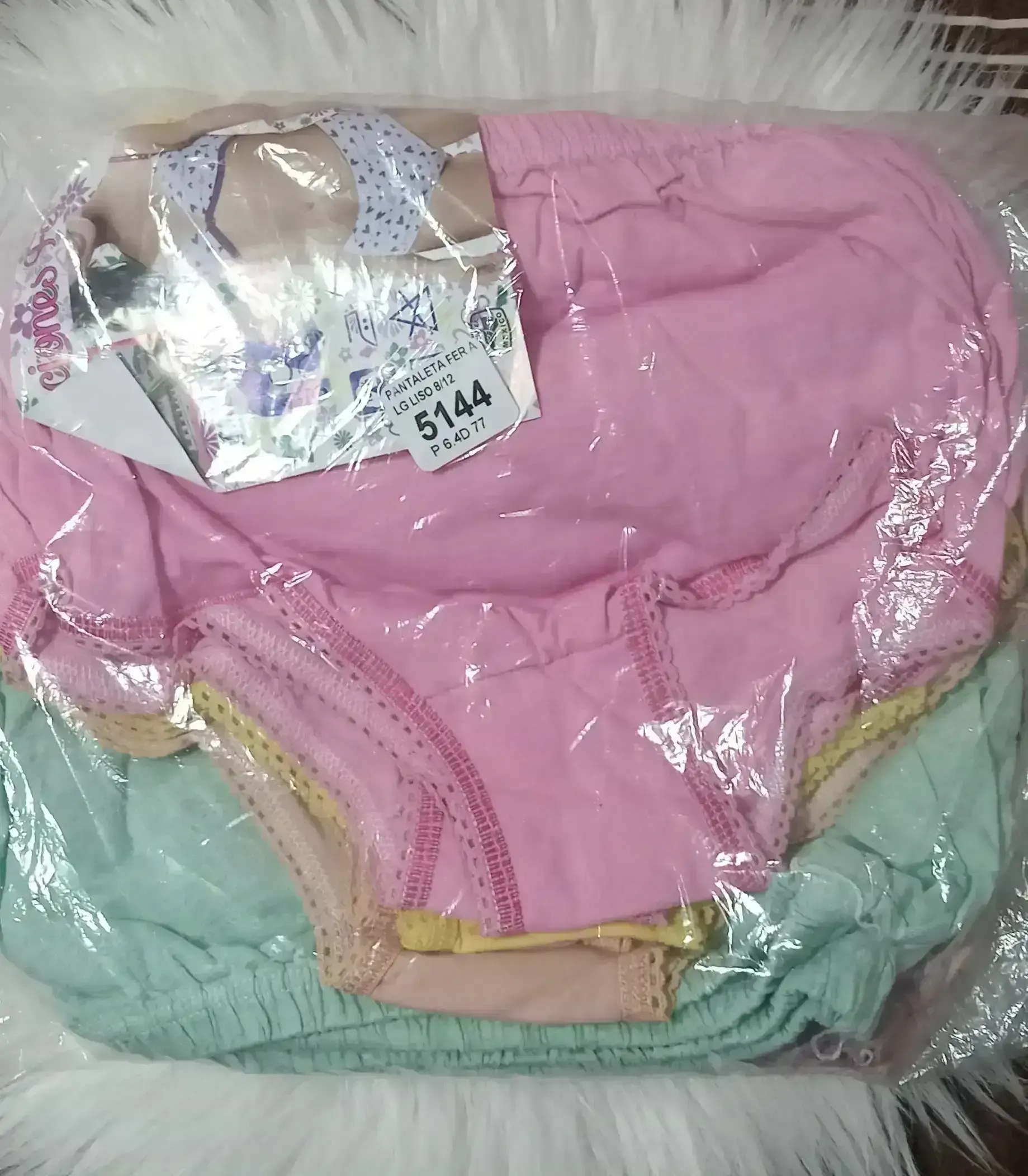 Calzoncitos pantaleta para niñas talla 10 y 12