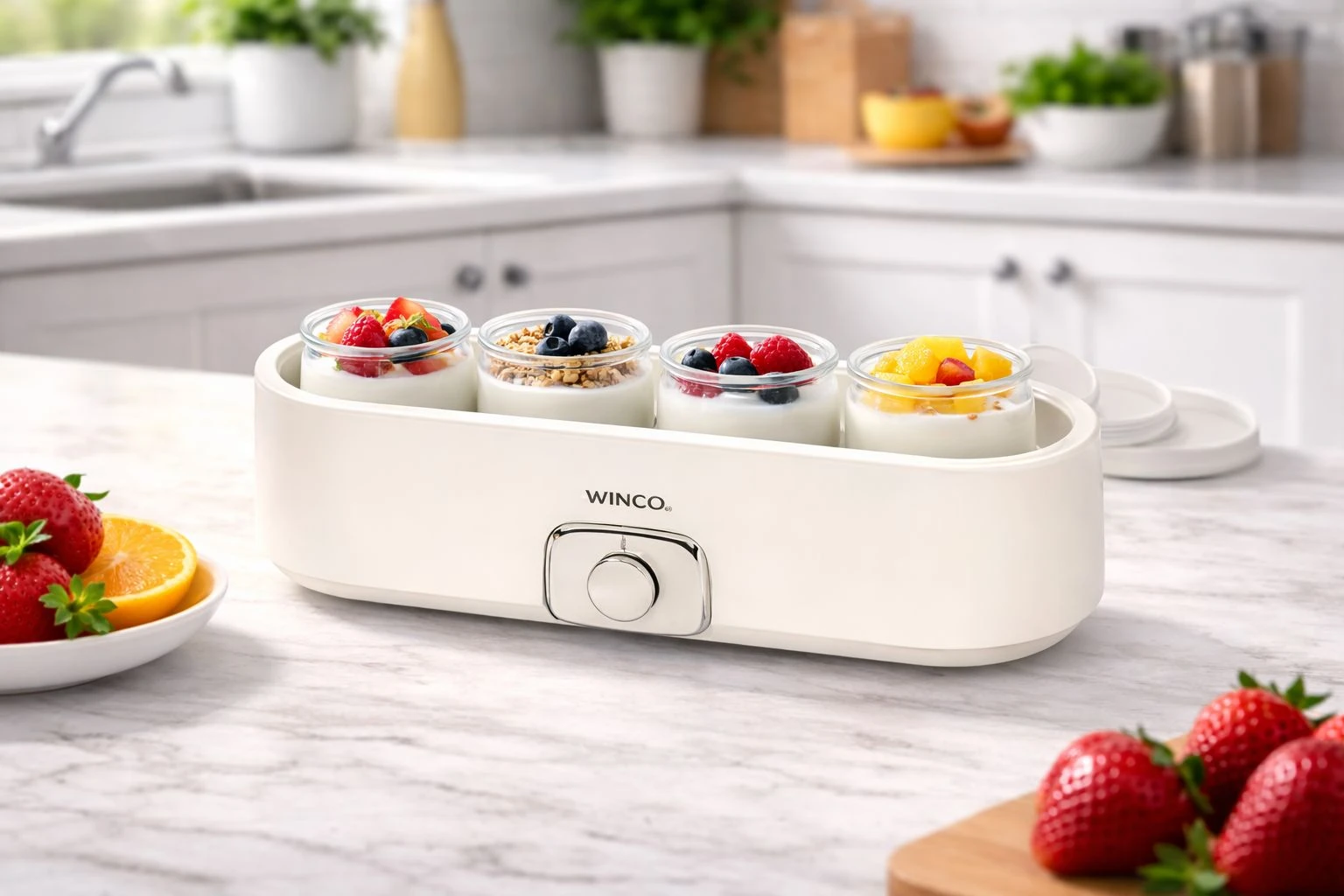 YOGURTERA ELECTRICA WINCO 4 POTES
