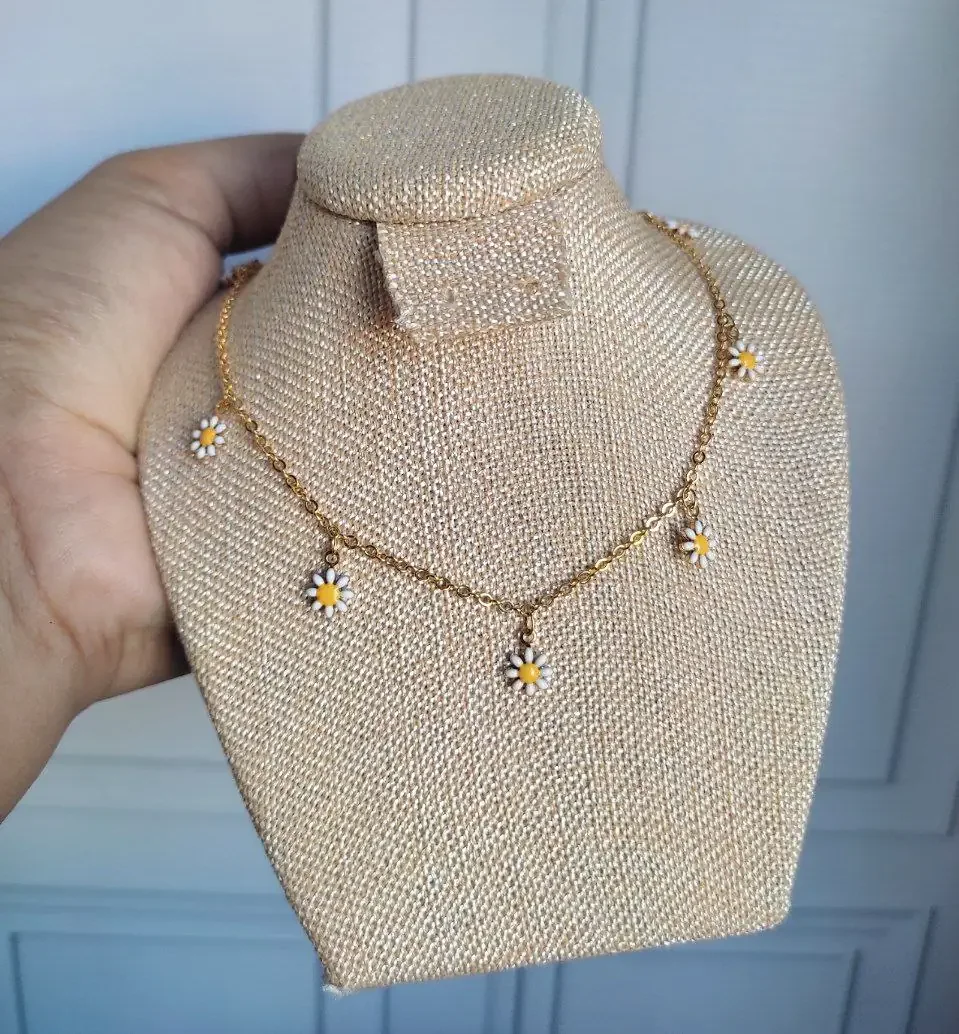 CHOKER MARGARITAS COLGANTES