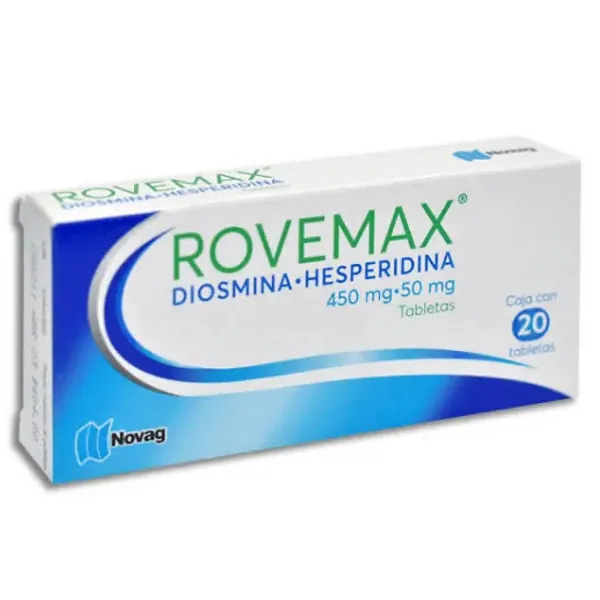 Rovemax /diosmina-hesperidina/ 450mg-50mg caja 20 tab