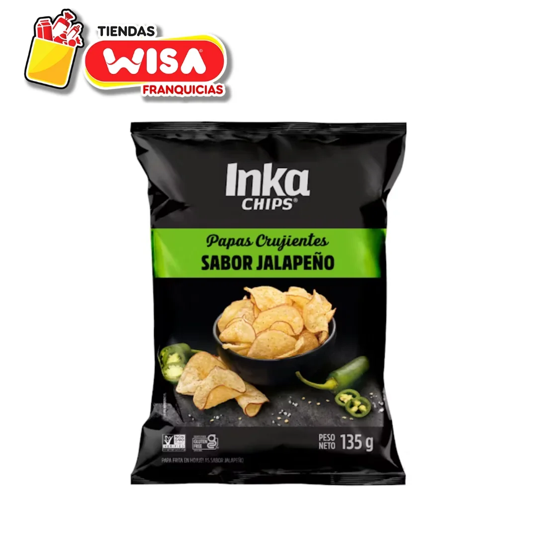 Inka Chips Papas Sabor Jalapeño 135 G