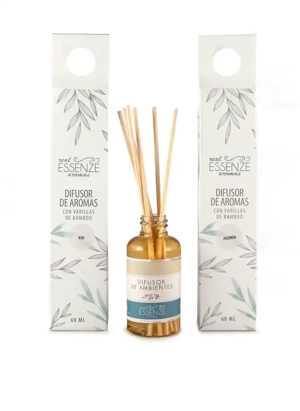 Difusor con varillas de bambú x60ml