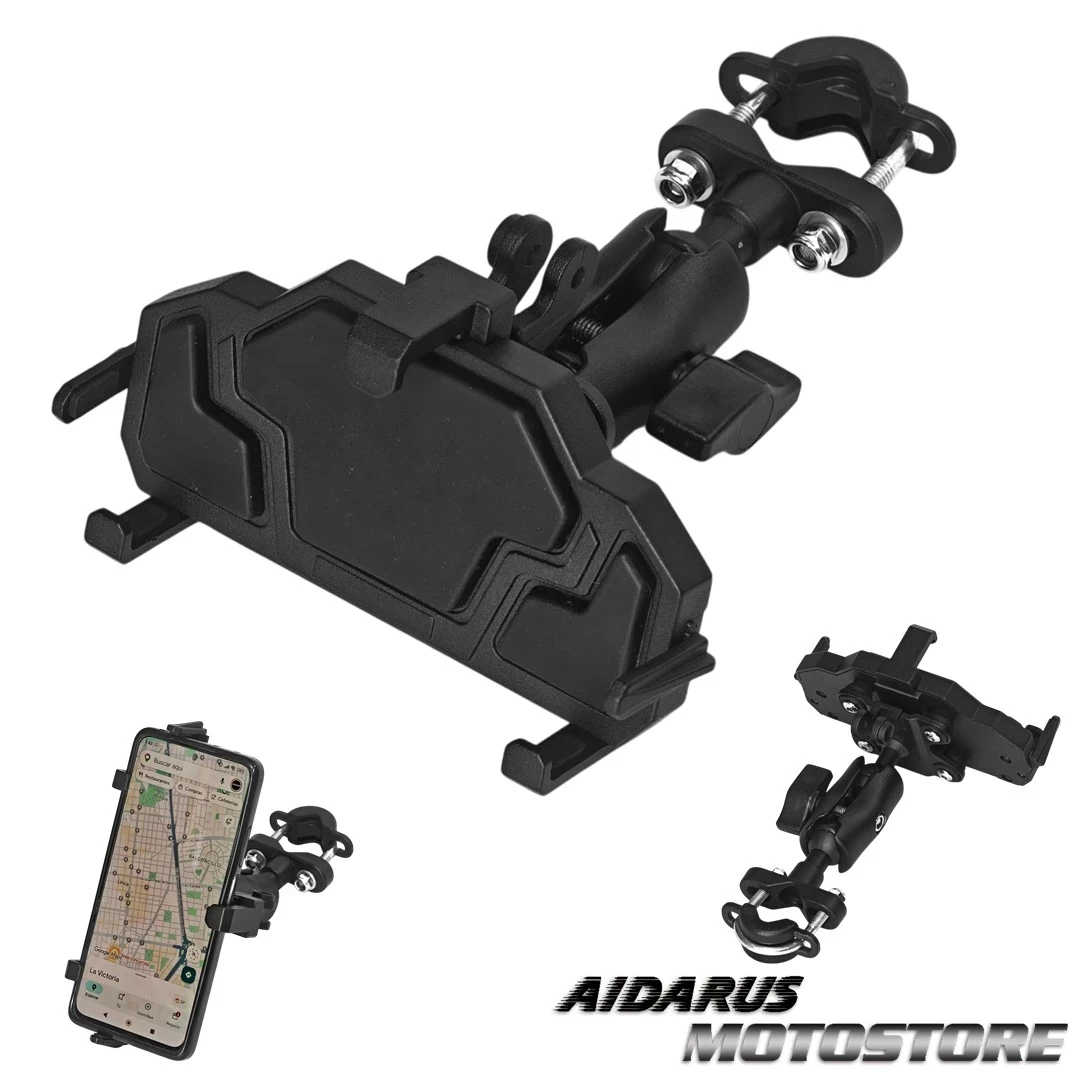 PORTA CELULAR DE 5 AGARRES ALUMINIO ANTIVIBRACION