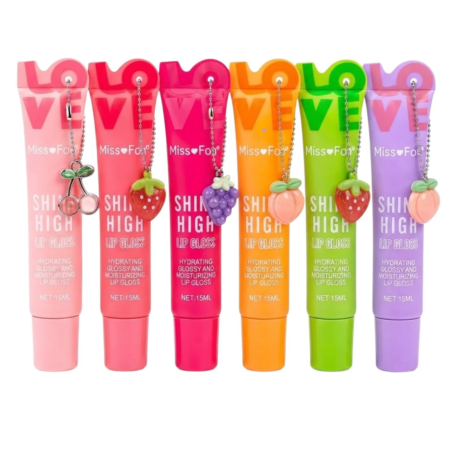 Set 6 Brillos para Labios Fruit Love