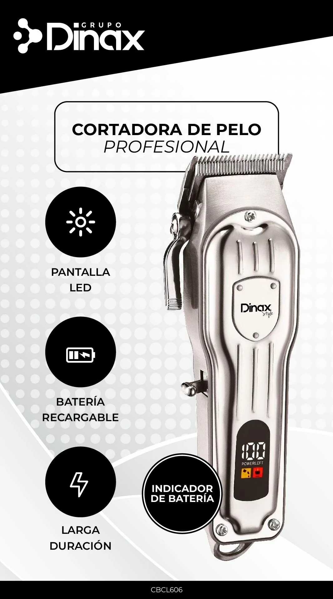 CORTADORA DE PELO DINAX
