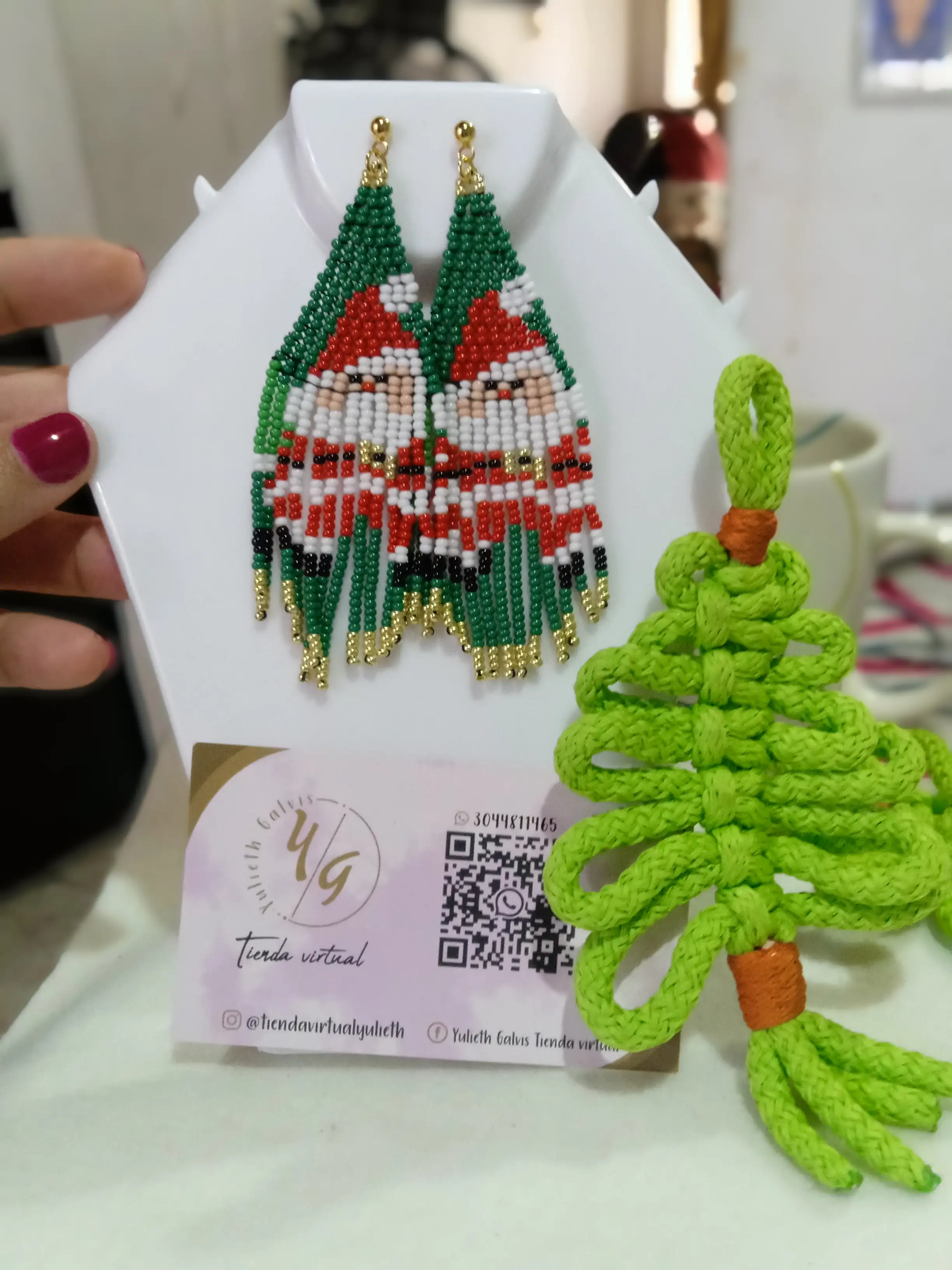 Aretes Santa Claus