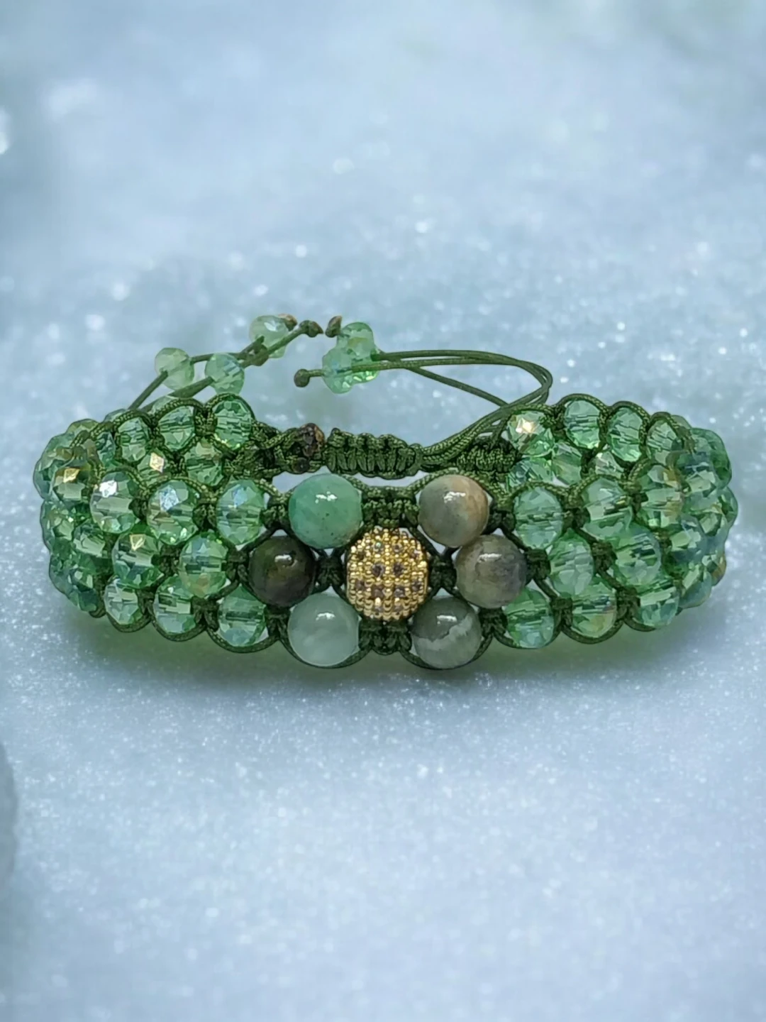 Pulsera Calcita Verde 3