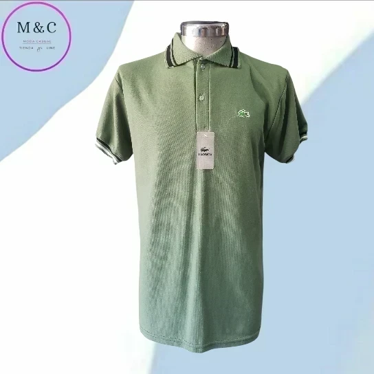 Playera T- G  Polo diseño cuello y mangas 4