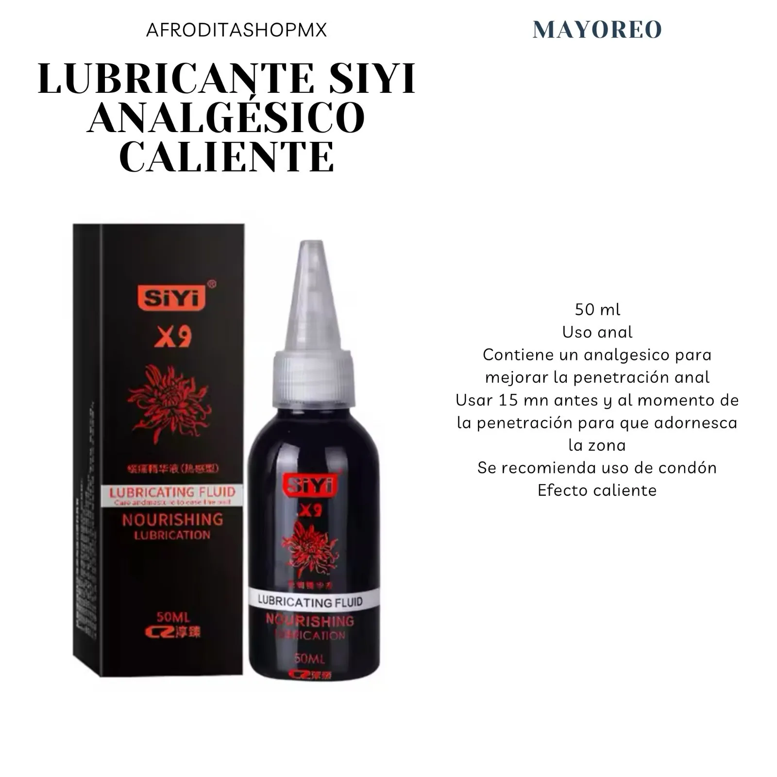 LUBRICANTE ANAL CALIENTE